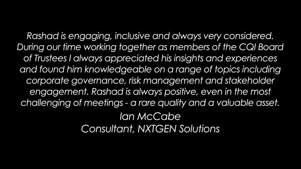 Testimonial from Ian McCabe