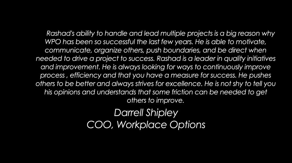Testimonial from Darrell Shipley