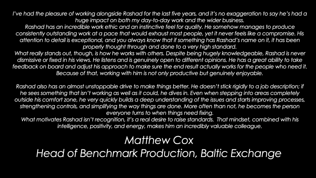 Testimonial from Matthew Cox
